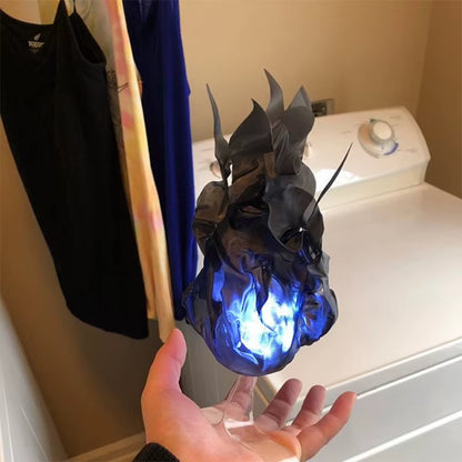 New Halloween Floating Fireball Prop Funny Luminous Floating Handheld Flame Ball 2025 Party Cosplay Supplies Decoration